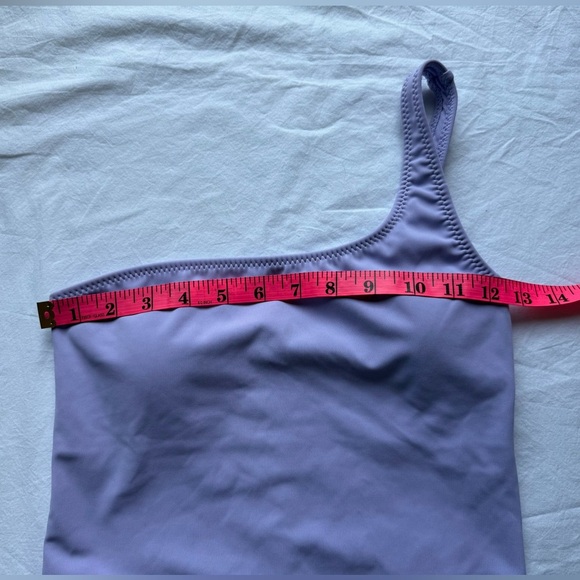 Roxy Kelia Lavender Purple Asymmetrical Workout Bodysuit Romper - Picture 13 of 15